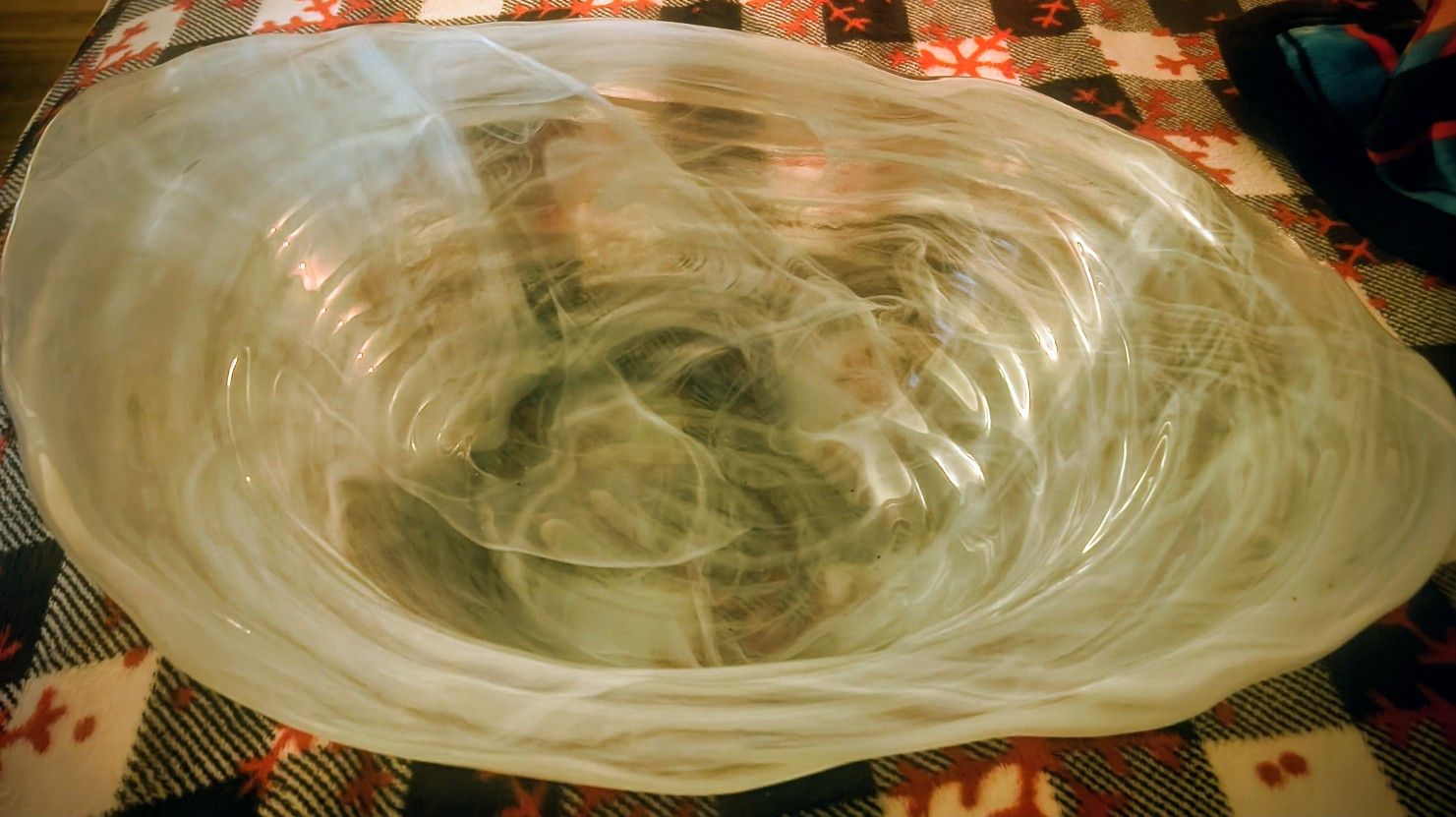 Light Blue Crystal Bowl