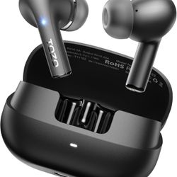 TOZO E2 Wireless Earbuds 10mm Drivers with Powerful Bass, App Customize 32 EQs, with 2 Mics AI Call Noise Cancellation, 30H Playtime, Bluetooth 5.3 Ea