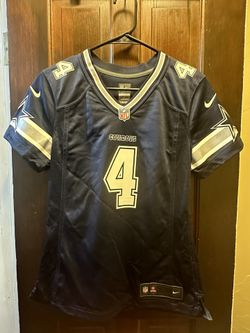NFL Cowboys Football Jersey Women’s Small Jersey 4 Prescott Navy