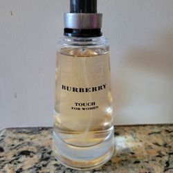 Burberry Touch For Women Perfume 3.3 Oz Glass Spray Bottle. Very Little Used.