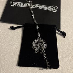 Chrome Heart Style Bracelet 8 Inch Brand New Gothic Punk Cross