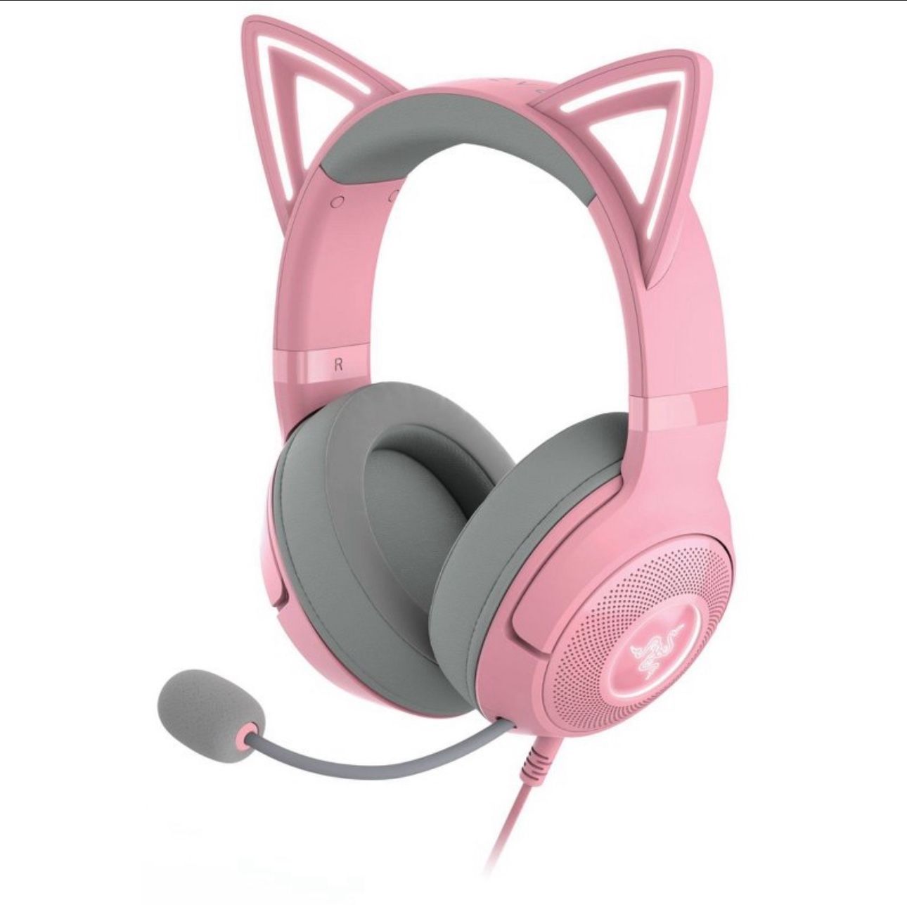 🔥NEW🔥 Razer Kraken Kitty V2 USB Headset with RGB Kitty Ears - Quartz Edition