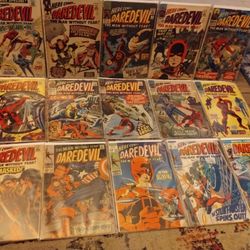 14 Vintage Marvel Comics "Here Comes Daredevil...The Man Without Fear"!