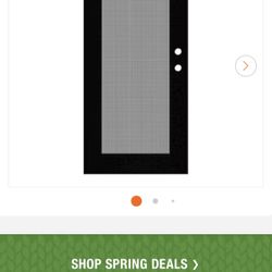 Full View 36 in. x 80 in. Right-Hand/Outswing Black Aluminum Security Door with Meshtec Screen