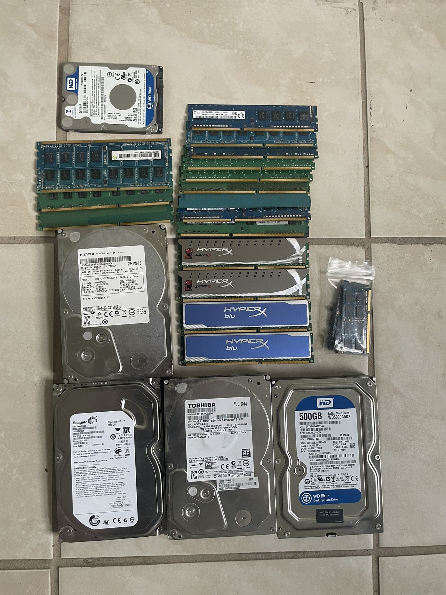 Computer RAM And HDDs