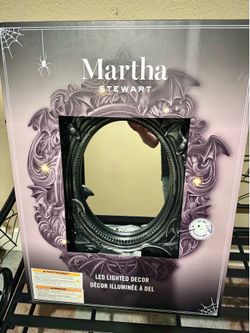 MARTHA STEWART BAT MIRROR w/LIGHTS! VIRAL SOLD OUT! RARE! NEW IN BOX. Gothic collection.