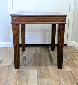 Wood Side End Table