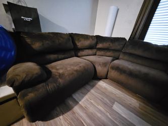 5 Piece Sectional Couch Microplush