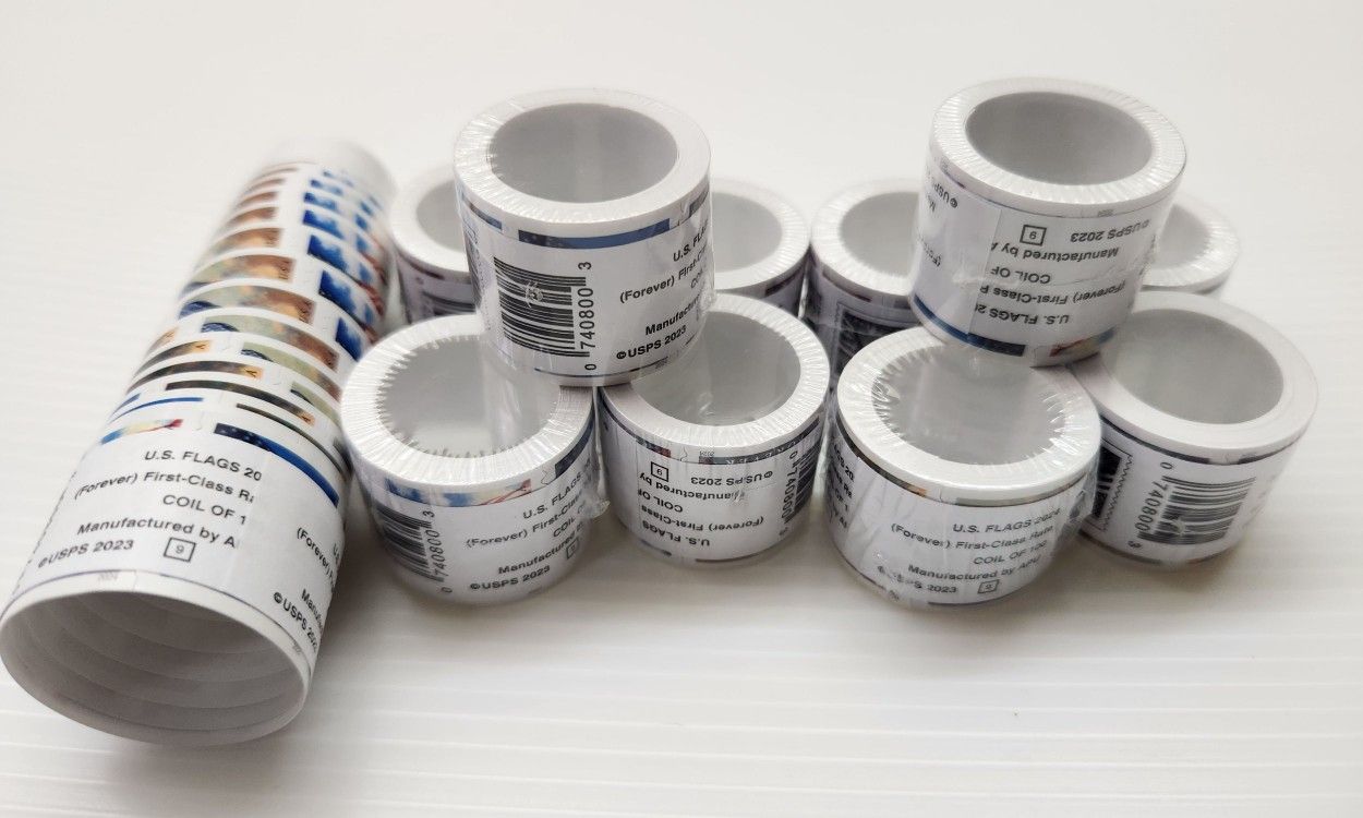 10 Rolls šŗš² US Flag 2024 USPS ForeverĀ® Postage Stamps