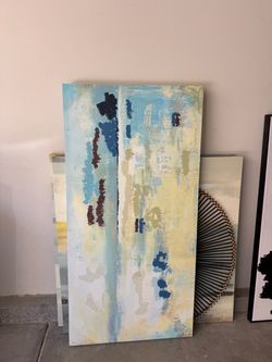 Large abstract canvas wall art