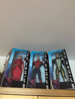 Spiderman action figures: 12 inches - original film (Peter Parker, Mary Jane, green goblin)