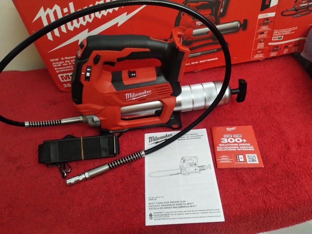 M18 Milwaukee Greaser Gun Tool Only $189