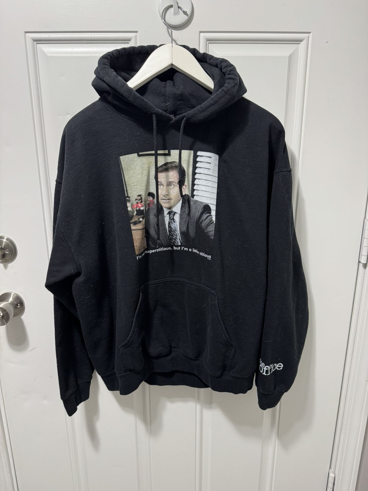 The Office Michael Scott Black Hoodie. Men’s Size Large.