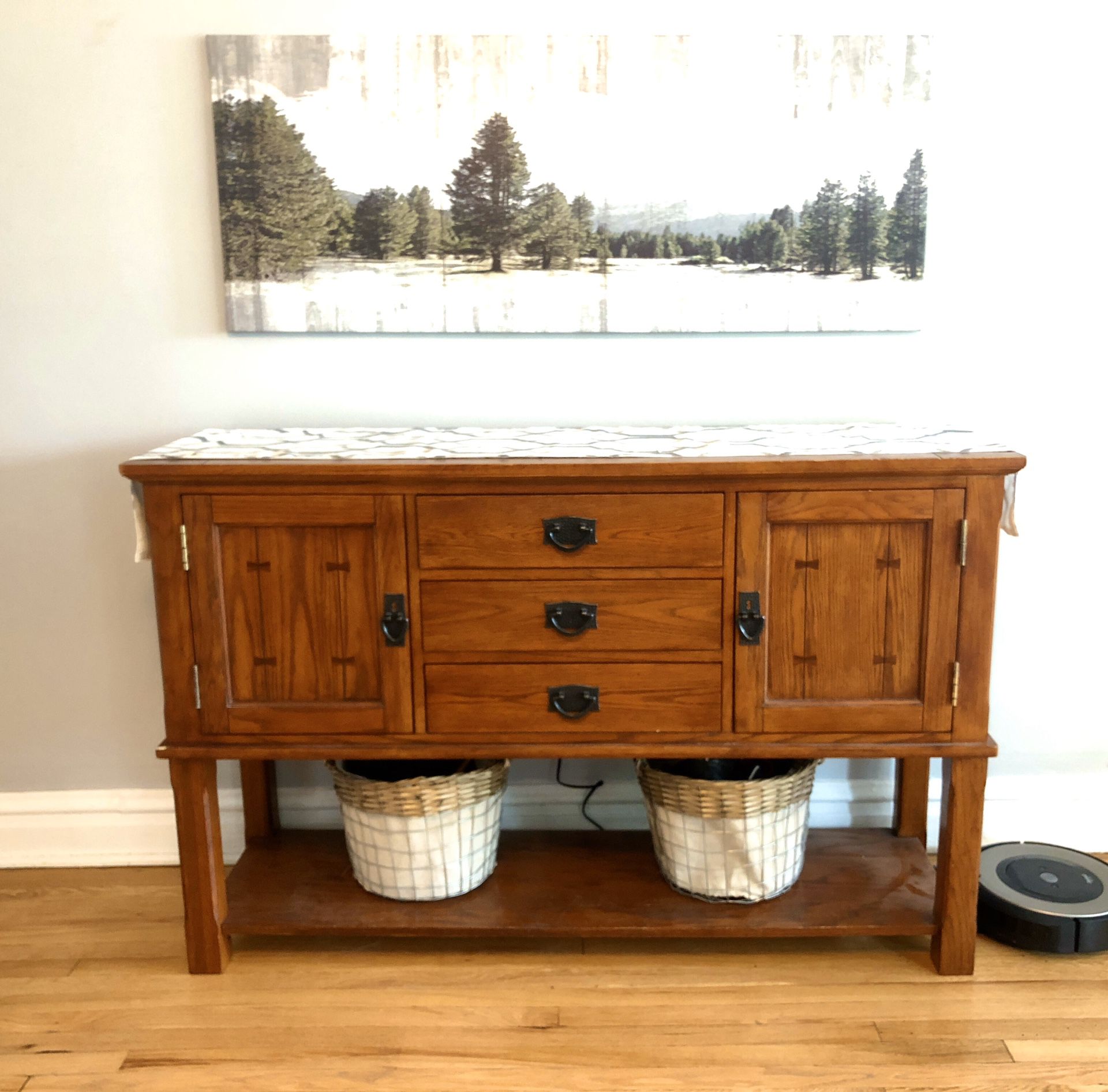 Mission Style Wood Buffet/Sideboard