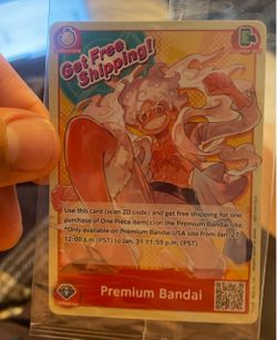 One piece Tcg premium Bandai monkey.D.Luffy free shipping