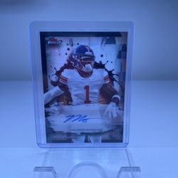 Malik Nabers Topps autograph