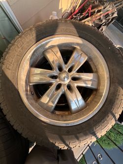 A set of rims and tires size 18