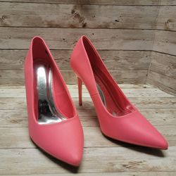 Hot Tomato Hot Pink High Heel Shoes | 4-in. Pumps | Stilettos | Womens Size 7.5W