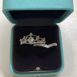 Two Pieces Queen Crown Ring 