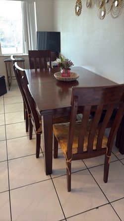 Wood dinners set