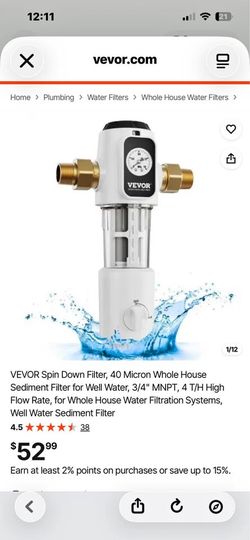 Water Filtration Filter