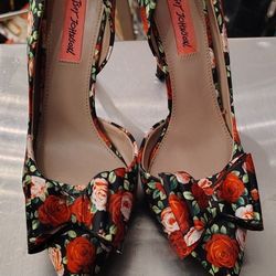 Betsey Johnson Prince Floral Heels