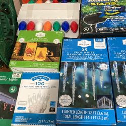 Christmas Lights LOT New And Like new 