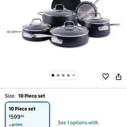 All Clad HA1 10 Piece Cookware Set 