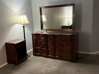 Solid Cherry Wood Dresser, Desk and Nightstand