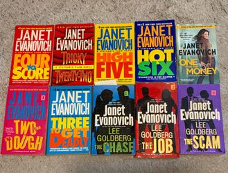 Janet Evanovich book lot - Stephanie Plum and Fox & O'Hare series - $1 each