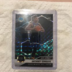 Anthony Edwards Mosaic Genesis Prizm  NBA Debut RC SS