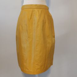Vintage Faux Leather Skirt 