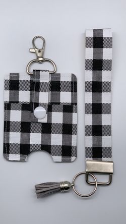 Wristlet Keychain and hand sanitizer holder