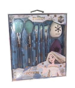 Disney Frozen 7PC Premium Makeup Brush and Blender Set NIB