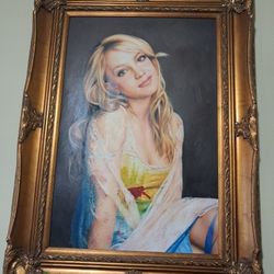Britney Spears Painting With Frame