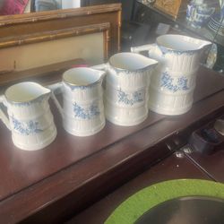 Vintage English royal Worcester miniature pitchers