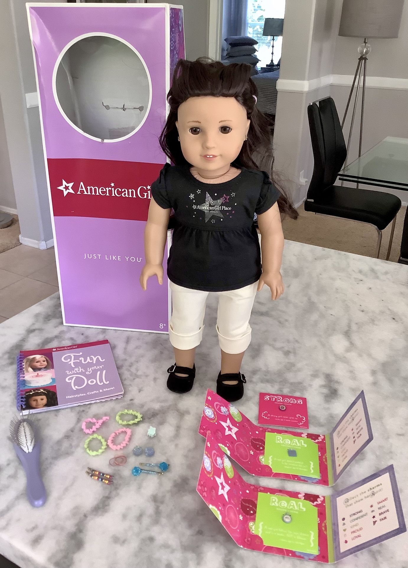 American Girl Doll With Outfit And Accessories