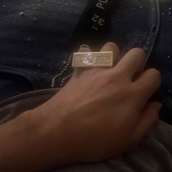 Gold 2 Finger Ring Size 9 In A Half 2 Dollar Bill Ring 