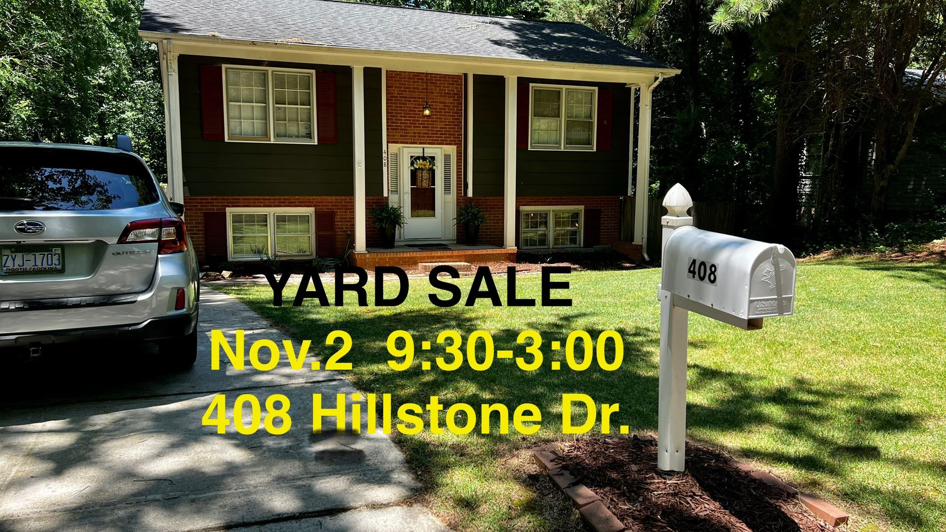 Yard Sale: Raleigh