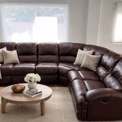 7 Pc Leather Sectional Sofa