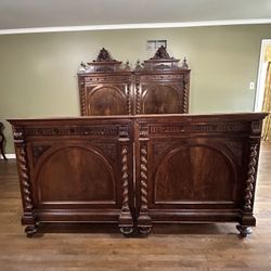 Renaissance Revival King Or Pair Of Twin Beds