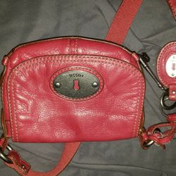 Fossil Hot Pink Shoulder Bag $50 Or Best Offer