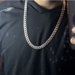 Silver 9.1 Mm 24 inch Curb link chain