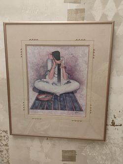 G.E. MULLAN SOUTH WESTERN FRAMED PRINT