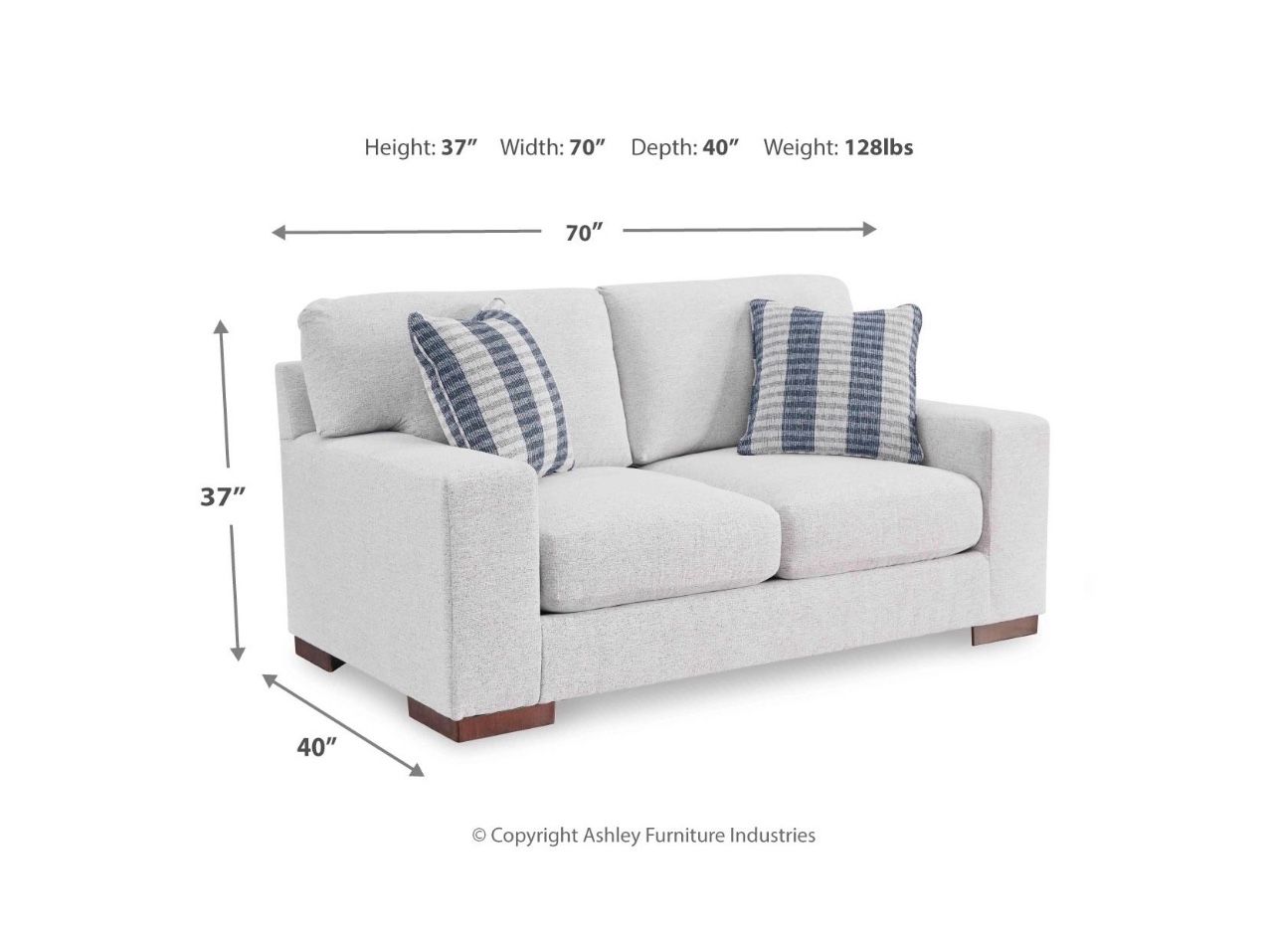 Belvoir Next-Gen Nuvella™ Performance Fabric Loveseat and Deep Chair