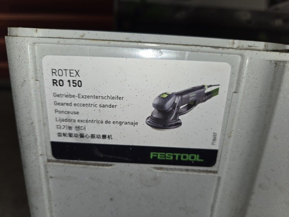Festool RO 150 POWERFUL Sander With Tons Of Extra Diamond Sanding Pads