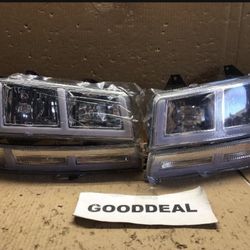 #178 2003-2023 GMC EXPRESS SAVANA SWITCHBACK LED DRL HEADLIGHT SET