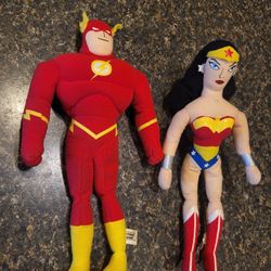 Justice League Wonder Woman plush stuffie or The Flash plush stuffie