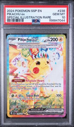 Pikachu surging sparks PSA 10