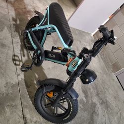 Moped Style Ebike  - Baby Blue